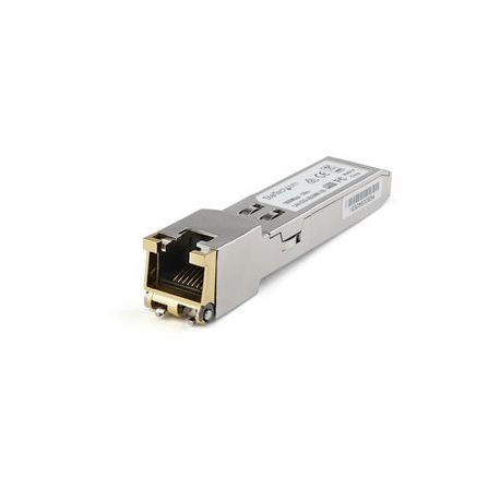 StarTech.com Cisco GLC-TE Compatible Module, 1000BASE-T Copper Industrial Gigabit Ethernet Transceiver, SFP to RJ45 Cat6 / Cat5e 100m Extended Temp, Cisco Firepower, IE 2000, C9500, C2960 - Lifetime Warranty (GLCTEST) - SFP (mini-GBIC) transceiver module (equivalent to: Cisco GLC-TE) - GigE - 1000Base-T - RJ-45 - up to 100 m - 0