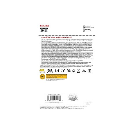 SanDisk - Flash memory card - 128 GB - UHS-I U3 - microSDXC UHS-I - for Nintendo Switch - 4
