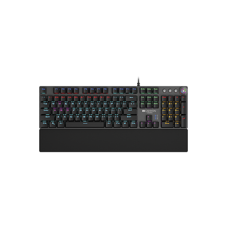 Wired Gaming Keyboard,Black 104 mechanical switches,60 million times key life - 2