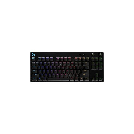 Logitech G Pro Mechanical Gaming Keyboard - Keyboard - backlit - USB - US International - key switch: GX Blue Clicky - black - 1