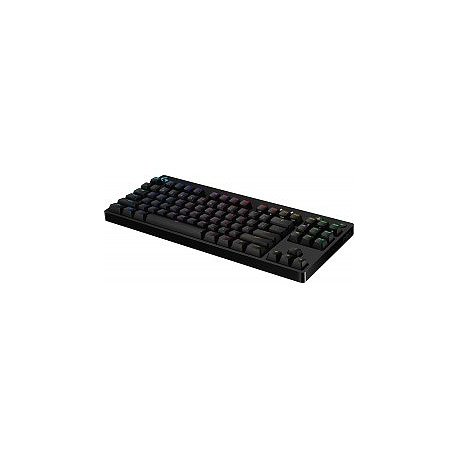 Logitech G Pro Mechanical Gaming Keyboard - Keyboard - backlit - USB - US International - key switch: GX Blue Clicky - black - 3