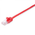 V7 - Patch cable - RJ-45 (M) to RJ-45 (M) - 1 m - UTP - CAT 6 - molded, snagless - red
