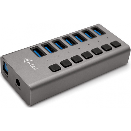 i-Tec USB 3.0 Charging HUB 7 port + Power Adapter 36 W - Hub - 7 x SuperSpeed USB 3.0 - desktop - 1