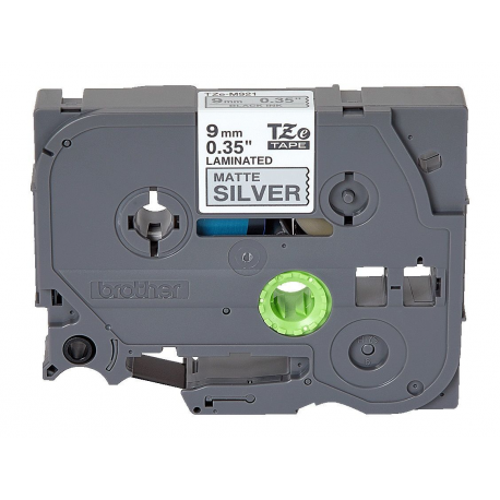 Brother TZe-M921 - Black on matte silver - Roll (0.9 cm x 8 m) 1 cassette(s) laminated tape - for P-Touch PT-E100, E300, E500, E550, H100, P900, P950; P-Touch EDGE PT-P750 - 2