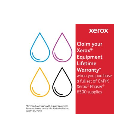 Xerox Phaser 6500 - High capacity - yellow - original - toner cartridge - for Phaser 6500; WorkCentre 6505 - 1