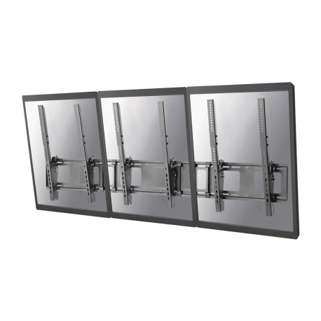 Neomounts by Newstar NS-WMB300P - Bracket - for 3 LCD displays - black - screen size: 40"-52" - wall-mountable - 8