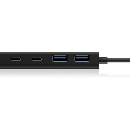 ICY BOX IB-HUB1426-U3 - Hub - 2 x SuperSpeed USB 3.0 + 2 x USB-C - desktop - 3