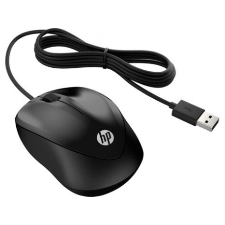 HP 1000 - Mouse - right and left-handed - wired - USB - black - for OMEN by HP Laptop 16; Victus 15L by HP; Pavilion 32, TP01; Pavilion Gaming TG01 - 5
