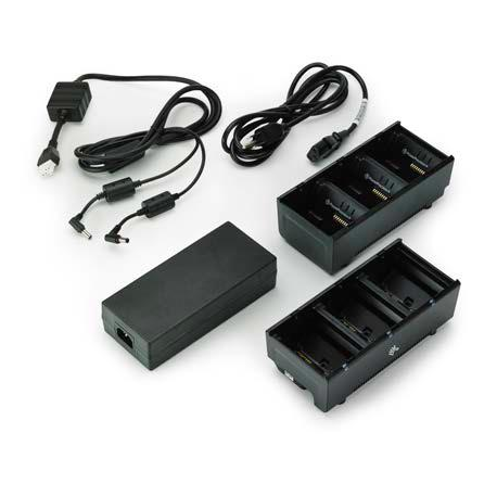 Zebra 3-Slot Battery Charger Connected via Y Cable - Battery charger - output connectors: 3 - United Kingdom (pack of 2) - for QLn 220, 220 Healthcare, 320, 420; ZQ500 Series ZQ510, ZQ520; ZQ600 Series ZQ610, ZQ620 - 1