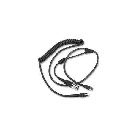 Zebra - USB / serial cable - 2.7 m - coiled - 1