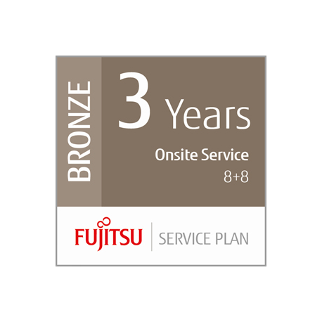 Fujitsu Scanner Service Program 3 Year Bronze Service Plan for Fujitsu Low-Volume Production Scanners - Extended service agreement (extension) - parts and labour - 3 years - on-site - 8x5 - response time: 8 h - repair time: 8 hours - for fi-7600, 7700, 7700S - 7