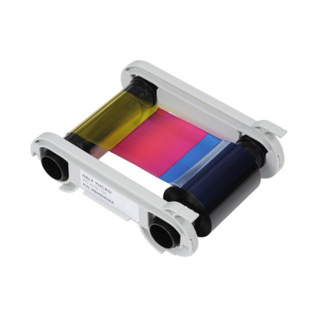 Evolis High Trust 1 / 2 YMCKOKO Ribbon - Colour (cyan, magenta, yellow, resin black, clear overcoat) - print ribbon (color, half-panel) - for Evolis Primacy, Zenius - 5