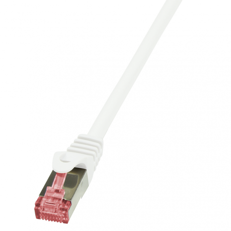 LogiLink PrimeLine - Patch cable - RJ-45 (M) to RJ-45 (M) - 2 m - SFTP, PiMF - CAT 6 - halogen-free - white - 2