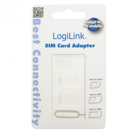 LogiLink Dual SIM Card Adapter - SIM card adapters kit - 7