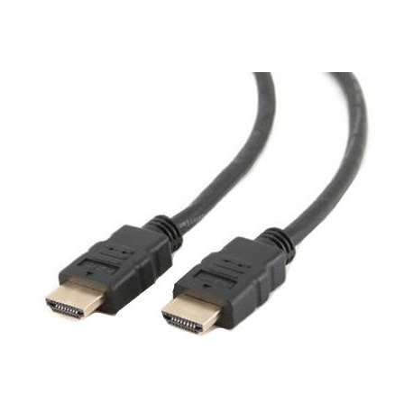 Gembird CC-HDMI4-0.5M - HDMI cable with Ethernet - HDMI male to HDMI male - 50 cm - shielded twisted pair (STP) - black - 2