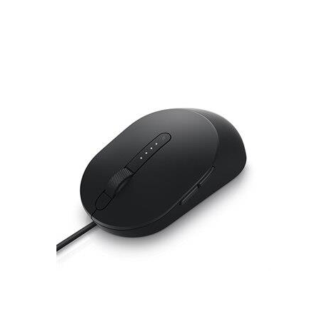 Dell MS3220 - Mouse - laser - 5 buttons - wired - USB 2.0 - black - with 3 years Advanced Exchange Service - 0
