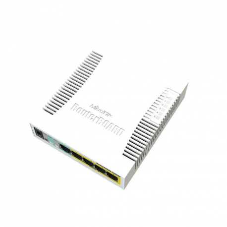MikroTik RouterBOARD RB260GSP - Switch - Managed - 5 x 10/100/1000 (4 PoE) + 1 x SFP - desktop - PoE - 8