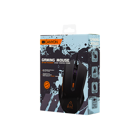 Optical Gaming Mouse with 6 programmable buttons, Pixart optical sensor, 4 - 3