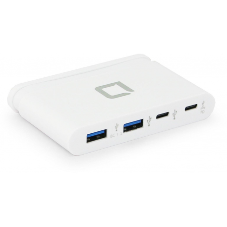 DICOTA USB-C Portable Hub 4-in-1 - Hub - 2 x USB-C + 2 x SuperSpeed USB - desktop - 2