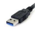 StarTech.com 3 ft Black SuperSpeed USB 3.0 Cable A to B - M / M - USB cable - USB Type A (M) to USB Type B (M) - USB 3.0 - 91 cm - molded - black - for P / N: HB20A4AME, HB20A7AME, HBS304A24A, SV231DPU34K, SV431DD2DU3A, SV431DL2DU3A