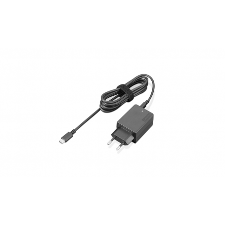 Lenovo 45W USB-C AC Portable Power Adapter - Power adapter - AC 100-240 V - 45 Watt - Europe - black - for IdeaPad Duet 3 11Q727; ThinkPad E14 Gen 4; L13 Yoga Gen 3; T14s Gen 3; X1 Carbon Gen 10 - 1