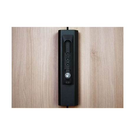 APC NetShelter CX High Security Handle Adaptor Kit - Rack security kit - black - for P/N: AR4024SPX429, AR4024SPX431, AR4024SPX432, NBWL0355A, SRT1000RMXLI, SRT1000RMXLI-NC - 3