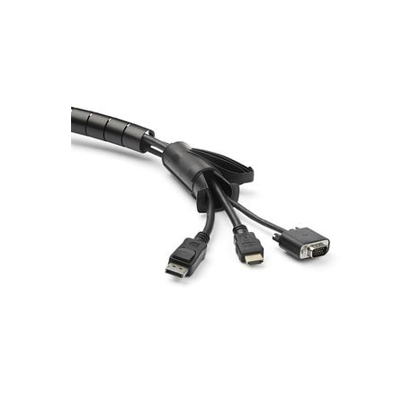 StarTech.com 1.5m (4.9ft) Cable Management Sleeve - Spiral - 1.8" (45mm) Diameter - W /  Cable Loading Tool (CMSCOILED3) - Cable sleeving kit - black - 1.5 m - 4