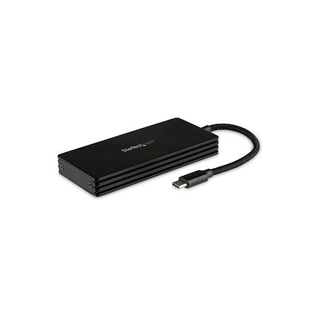 StarTech.com M.2 SSD Enclosure for M.2 SATA Drives - USB 3.1 - USB-C - Storage enclosure - M.2 - M.2 Card - 6 Gbit/s - USB 3.1 (Gen 2) - black - for P/N: PEXUSB321C - 3