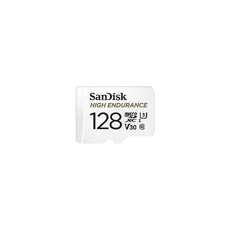 SanDisk Max Endurance - Flash memory card (microSDXC to SD adapter included) - 128 GB - Video Class V30 / UHS-I U3 / Class10 - microSDXC UHS-I - 3