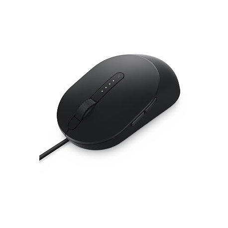 Dell MS3220 - Mouse - laser - 5 buttons - wired - USB 2.0 - black - with 3 years Advanced Exchange Service - 8