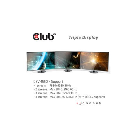 Club 3D - Docking station - USB-C 3.2 Gen 1 - DP - 7