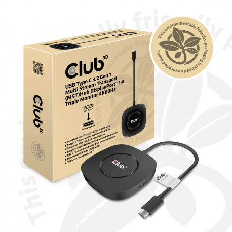 Club 3D - Docking station - USB-C 3.2 Gen 1 - DP - 10