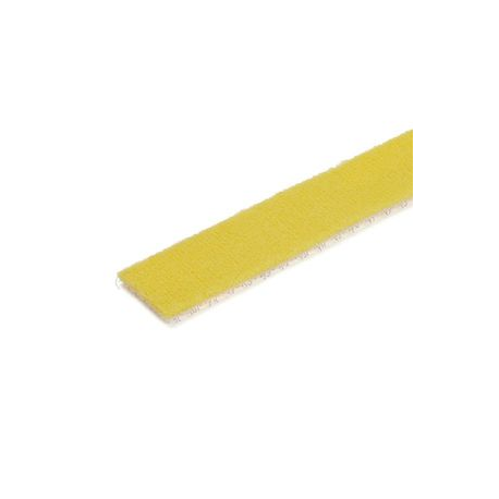 StarTech.com 100ft Hook and Loop Roll, Cut-to-Size Reusable Cable Ties, Bulk Industrial Wire Fastener Tape  / Adjustable Fabric Wraps Yellowith Resuable Self Gripping Cable Management Straps - Adjustable Loop Ties (HKLP100YW) - Hook & loop fastener - 30.48 cm - yellow - for P / N: HKLP100, HKLP100BL, HKLP100GN, HKLP100RD - 1