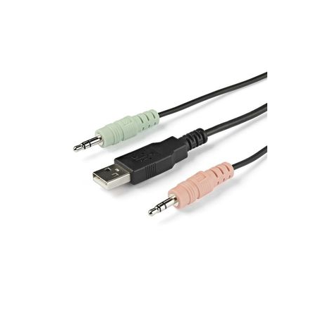 StarTech.com 2 Port HDMI KVM Switch, 4K 60Hz, Compact Dual Port UHD / Ultra HD USB Desktop KVM Switch with Integrated 4ft Cables & Audio, Bus Powered & Remote Switching, MacBook ThinkPad - 4K KVM Switch w / Audio (SV211HDUA4K) - KVM / audio switch - 2 x KVM / audio - 1 local user - desktop - 2