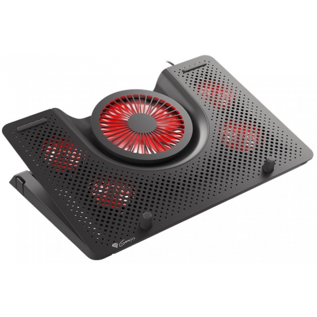 Genesis Oxid 550 - Notebook fan - 17.3" - 60 mm / 140 mm - black - 1