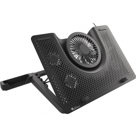 Genesis Oxid 550 - Notebook fan - 17.3" - 60 mm / 140 mm - black - 2
