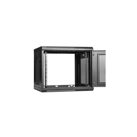 StarTech.com "9U Wall Mount Server Rack Cabinet - 4-Post Adjustable Depth (2"" to 19"") Network Equipment Enclosure with Cable Management (RK920WALM)" - Rack enclosure cabinet - wall mountable - black - 9U - 2