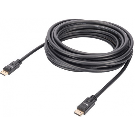 ASSMANN - DisplayPort cable - DisplayPort (P) to DisplayPort (P) - 20 m - latched, 4K support, active - black - 2