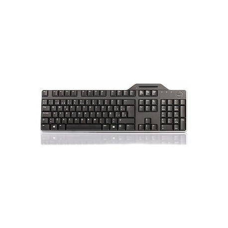 Dell Keyboard US/European (QWERTY) Dell KB-813 Smartcard Reader USB Keyboard Black Kit Dell - 4