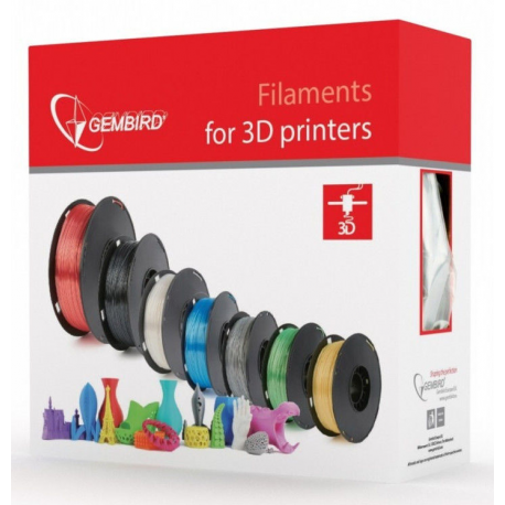 Gembird - Silver - 1 kg - 330 m - PLA filament (3D) - 1