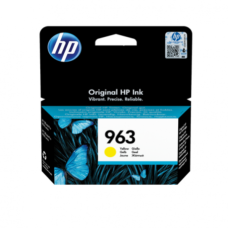 HP 963 - 10.7 ml - yellow - original - Officejet - ink cartridge - for Officejet 9012; Officejet Pro 90XX - 8