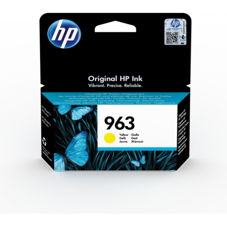 HP 963 - 10.7 ml - yellow - original - Officejet - ink cartridge - for Officejet 9012; Officejet Pro 90XX - 14