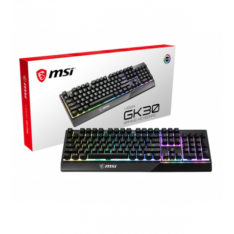 MSI Vigor GK30 - Keyboard - backlit - USB - 5