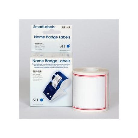 Seiko Instruments SLP-NR - Red border - 54 x 70 mm 160 label(s) (1 roll(s) x 160) name badge labels - for Smart Label Printer 420, 430 - 2