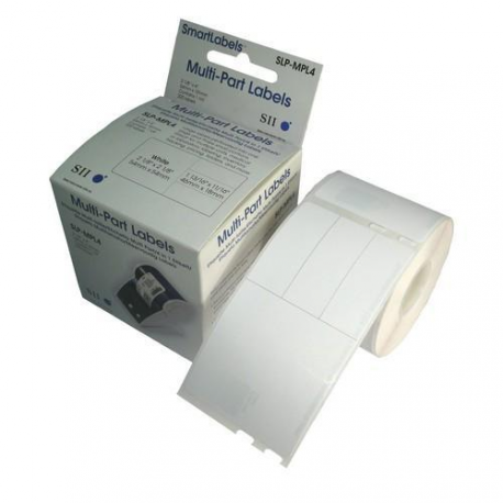 Seiko Instruments SLP-MPL4 - Plastic - permanent adhesive - white - 54 x 101 mm 220 label(s) (1 roll(s) x 220) labels - for Smart Label Printer 620 - 1