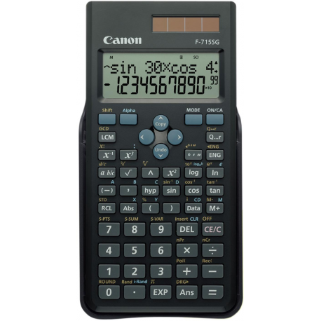 Canon F-715SG - Scientific calculator - 10 digits + 2 exponents - solar panel, battery - black - 1