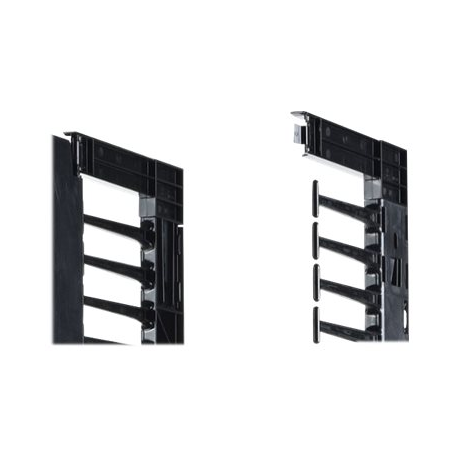 APC Cable Management - Rack cable management kit - black - for P/N: AR8444, AR8621 - 11
