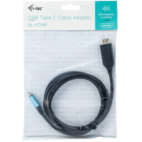 i-Tec - Video cable - USB-C male to HDMI male - 2 m - 4K support - 4