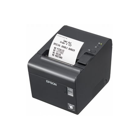 Epson TM L90LF - Receipt printer - thermal line - Roll (7.95 cm) - 203 x 203 dpi - up to 170 mm / sec - USB 2.0, serial - cutter - partial-cut cutter - dark grey - 0