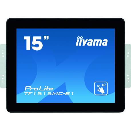 iiyama ProLite TF1515MC-B2 - LED monitor - 15" (15" viewable) - open frame - touchscreen - 1024 x 768 - TN - 350 cd/m² - 800:1 - 8 ms - HDMI, VGA, DisplayPort - black - 2